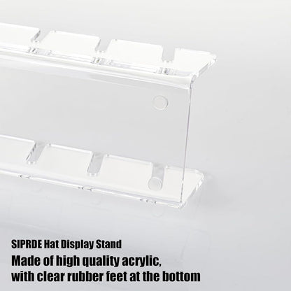 Hat Stand for Baseball Caps Display and Organizer No Install Acrylic Hat Holder for 14 Baseball Caps Hat Racks Storage for Bedroom,Closet,Dresser,Entrance 2 Pack(Clear)